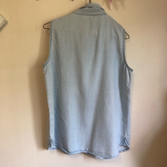 Buffalo David Bitton button up denim tank - Picture 5 of 7